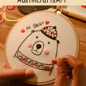 Cute Animal Kids Embroidery Kit