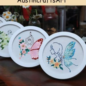 Creative Girls Butterfly Embroidery Kit