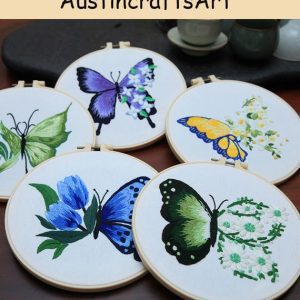 Beginner Handcraft Butterfly Embroidery Kit