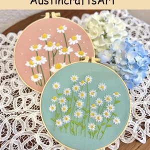 Daisy Flower Embroidery Kit