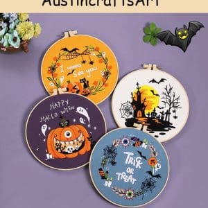 DIY Halloween Beginner Embroidery Kit