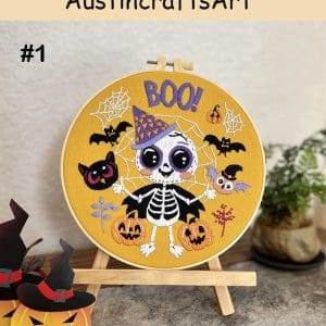 Cute Happy Halloween Embroidery Kit