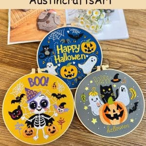 Cute Happy Halloween Embroidery Kit