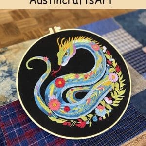 Chinese Style Snake Embroidery Kit