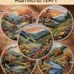 Retro Field Scenery Embroidery Kit