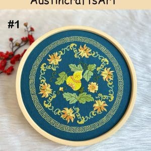 Chinese Style Calabash Flower Embroidery Kit