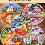 Colorful Garden Scenery Embroidery Kit