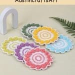 Colorful Floral Crochet Coaster Kit