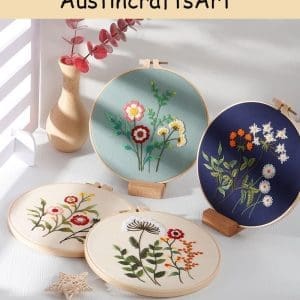 Simple Colorful Flower Embroidery Kit