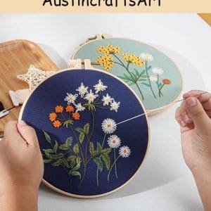 Simple Colorful Flower Embroidery Kit