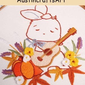 Cute Rabbit Kids Embroidery Kit