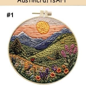 Retro Field Scenery Embroidery Kit