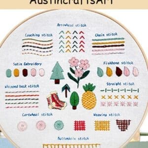 Simple Beginner Sampler Embroidery Kit