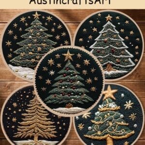 3D Christmas Tree Embroidery Kit