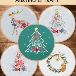 DIY Merry Christmas Embroidery Kit