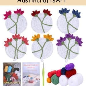 3D Flower Crochet Coaster Kit