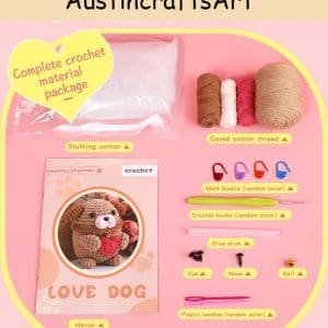 Cute Dog Doll Crochet Kit