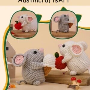 Cute Two Mouse Crochet Kit