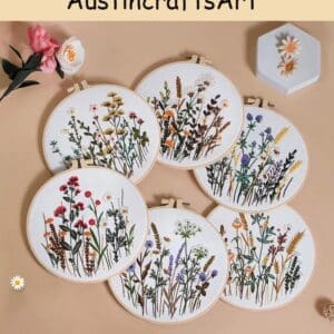 Pretty Plants Wild Flower Embroidery Kit